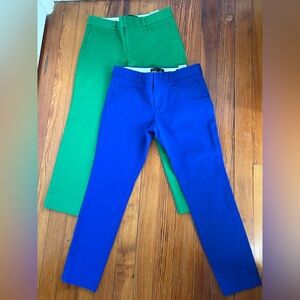 Banana Republic Green and Blue Ankle Pants